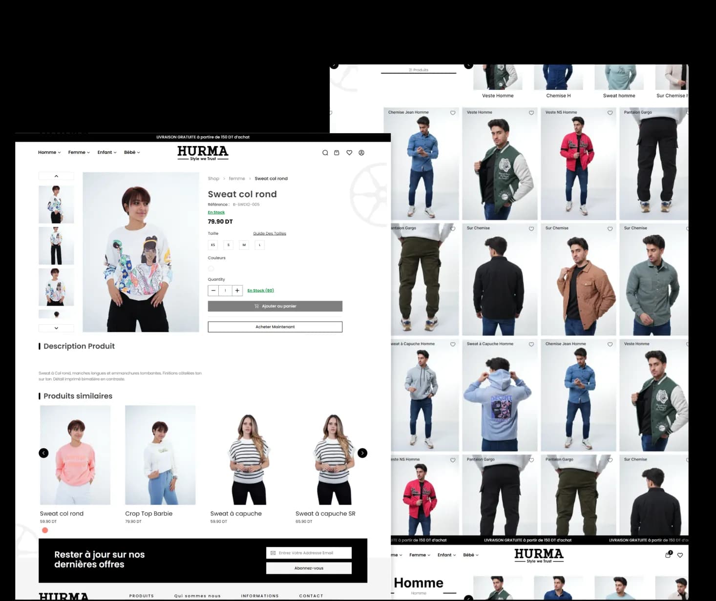 site web e-commerce